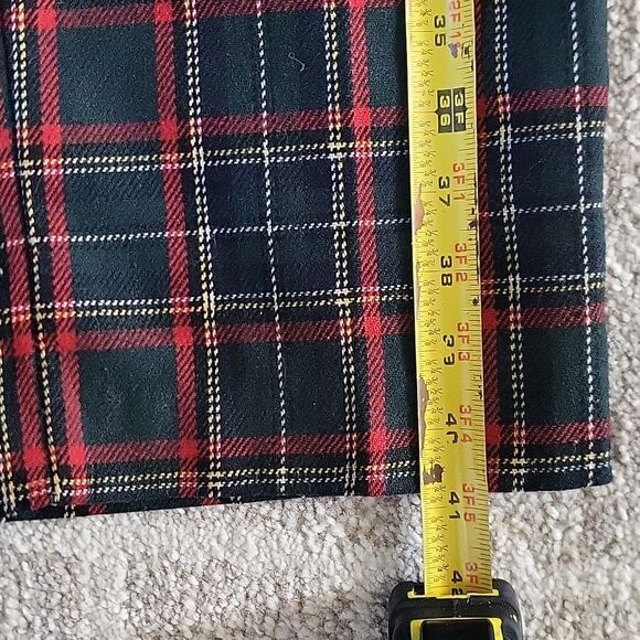 Koret High Waisted Pleated Lined & Pocketed Wool Blend Tartan Plaid Pants Sz 10 - Picture 14 of 16